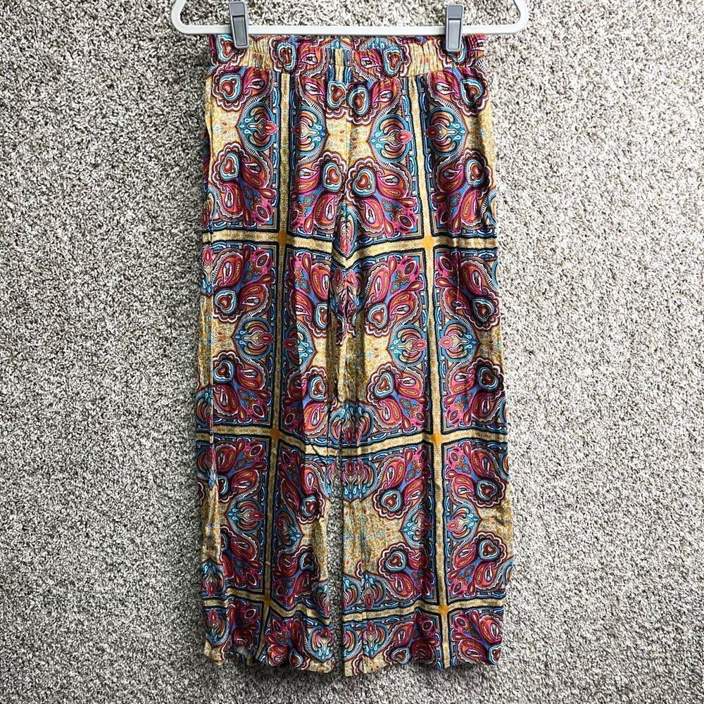 Ivy Jane Pants Women’s XS Mandala Paisley Tiles‎ Wide Leg